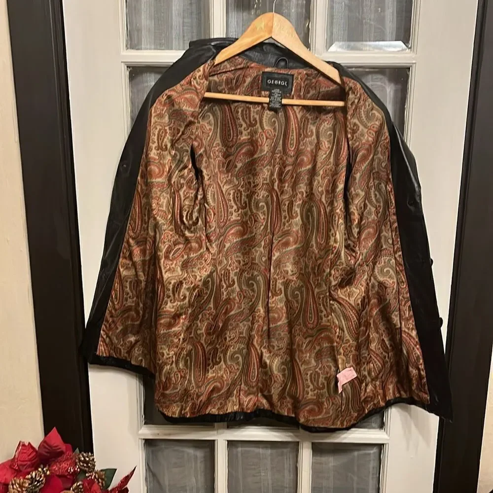 Leather Structured Jacket - Picture 9 of 14